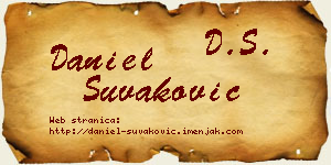 Daniel Šuvaković vizit kartica